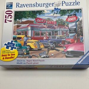 Ravensburger Classic Diner Puzzle - Red, Blue, Yellow